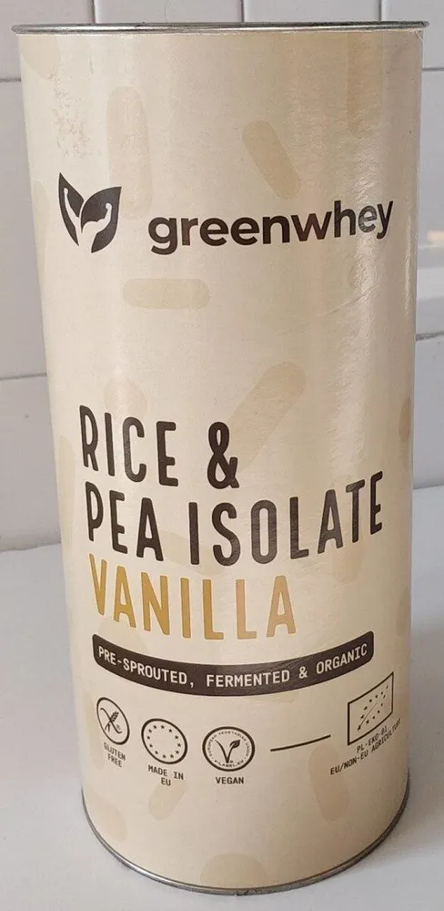 Isolat de riz et de pois