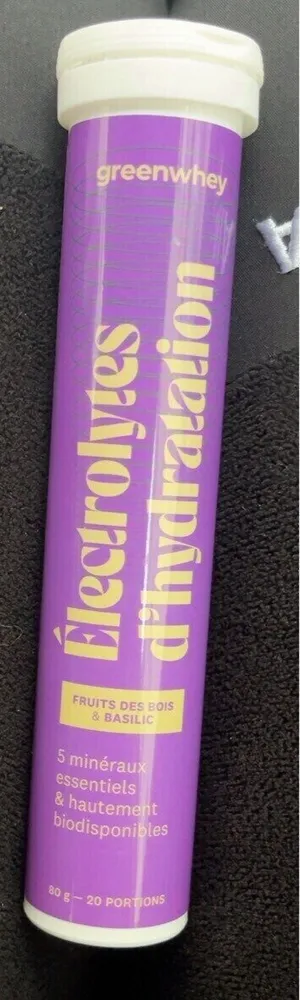 Électrolytes d'hydratation Fruits des bois