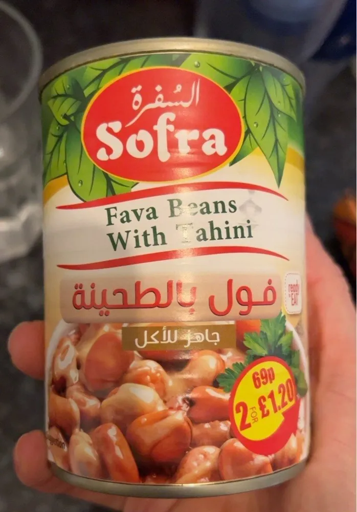 Fava beans with tahini