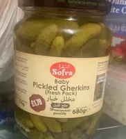Baby pickled gherkins