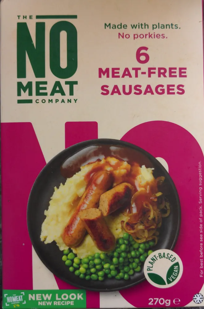 Meat free sausages