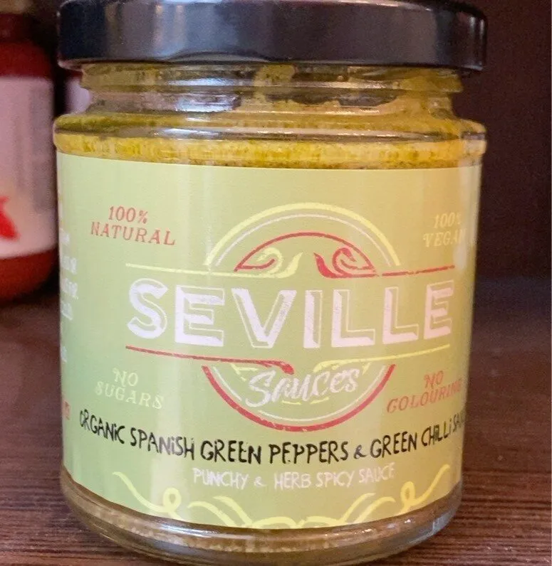 Organic spanisb green peppers & green chilli sauce