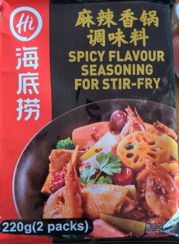 Spicy flavour seasoning for stir-fry