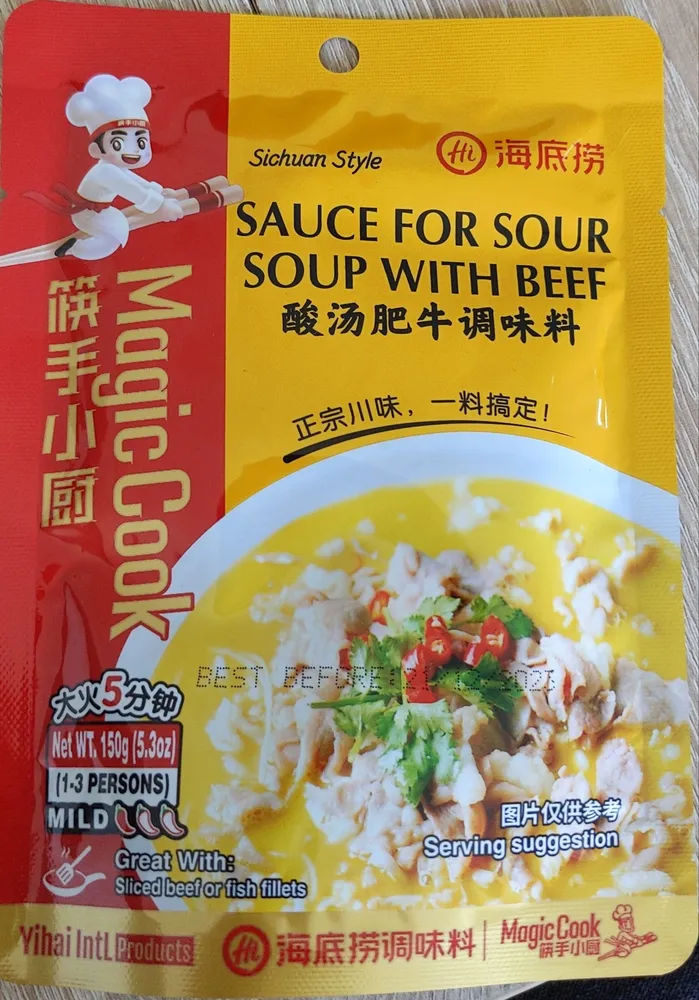 Sauce for soup with beef