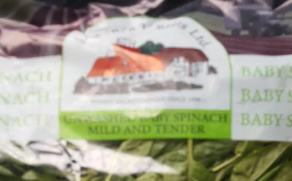 Baby spinach Laurence J Betts Ltd