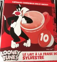 Capsules lait fraise