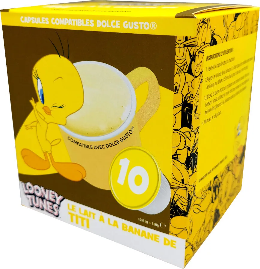 Lait à la banane looney tunes