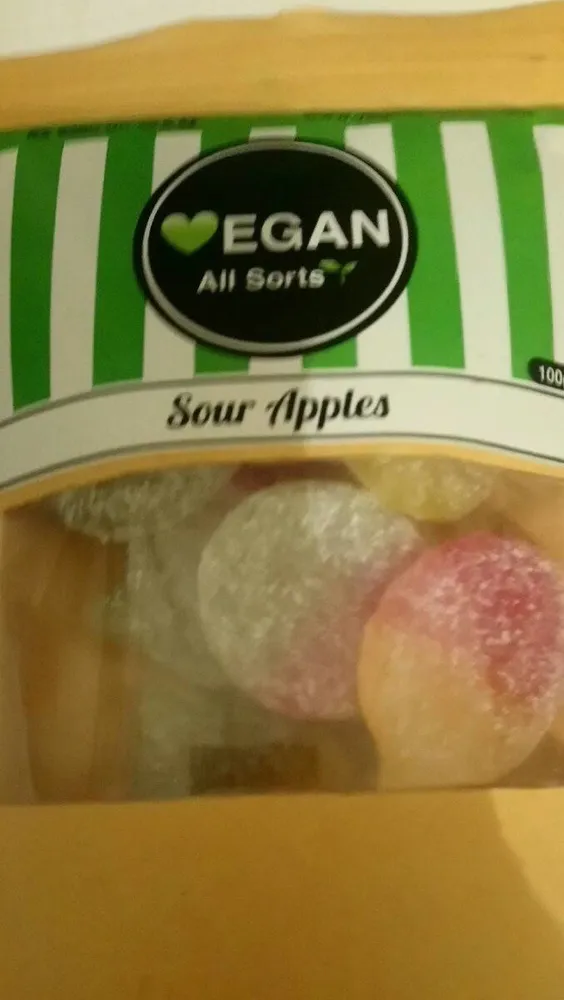 Vegan sour apples