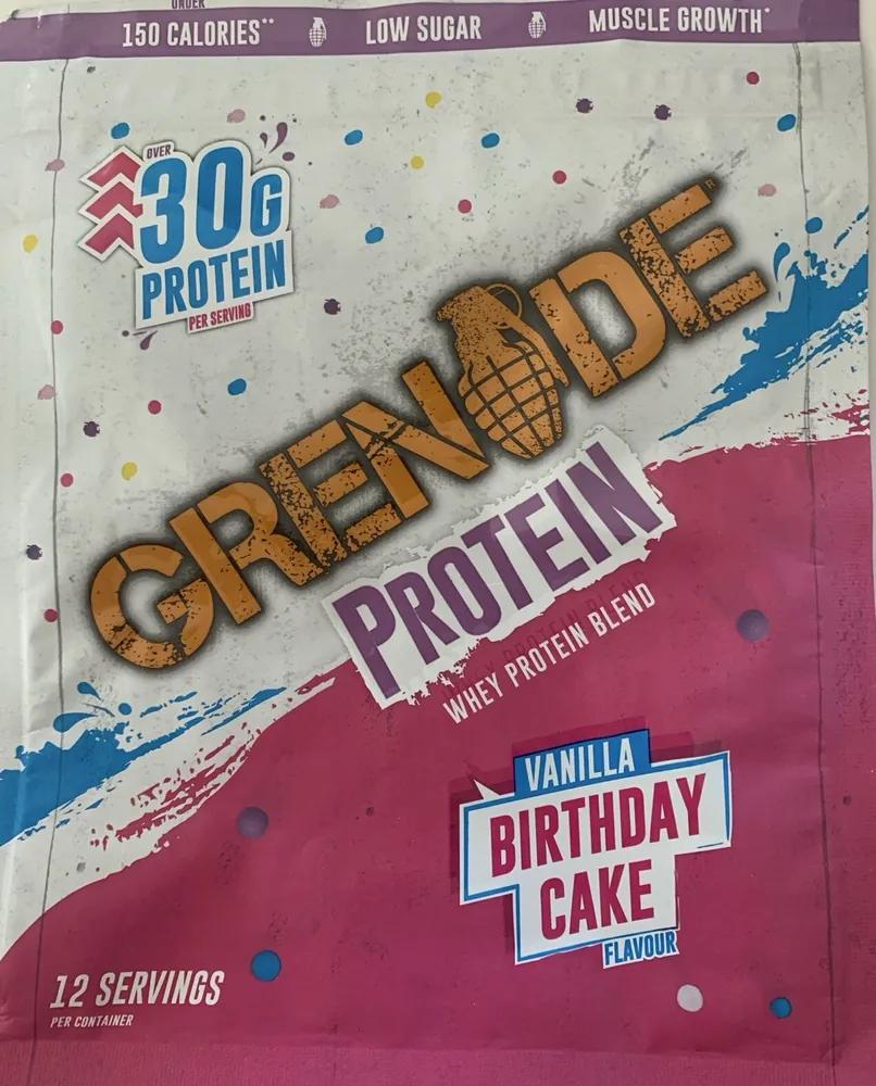 Grenade Protein Vanilla Birthday Cake Flavour