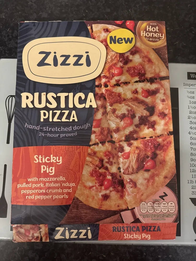 Zizzi Sticky Pig Rustica Pizza