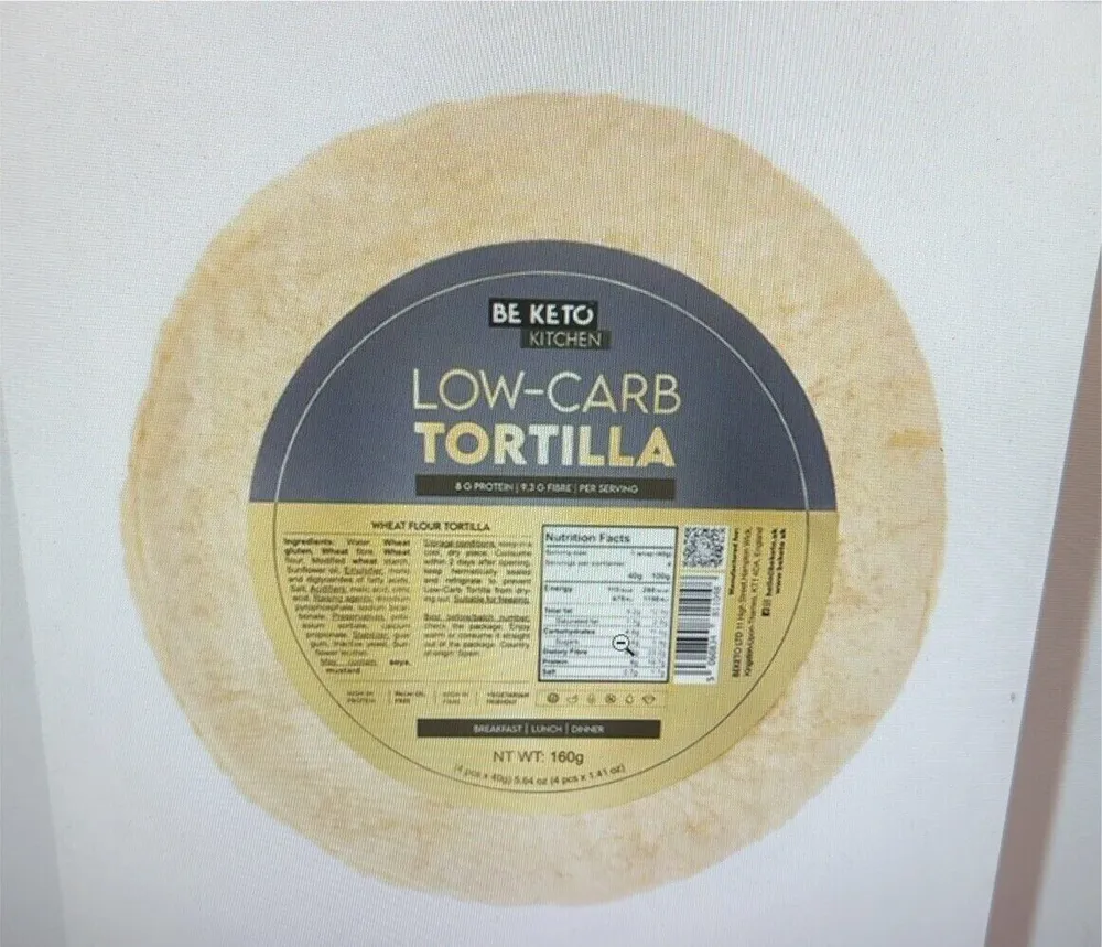 Low carb tortilla