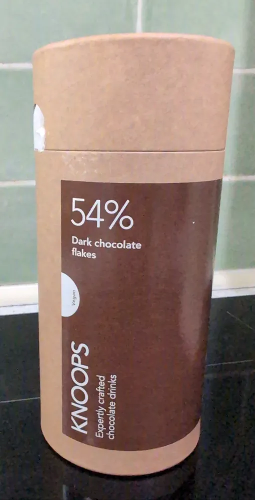 Knoops 54% Dark Chocolate flakes