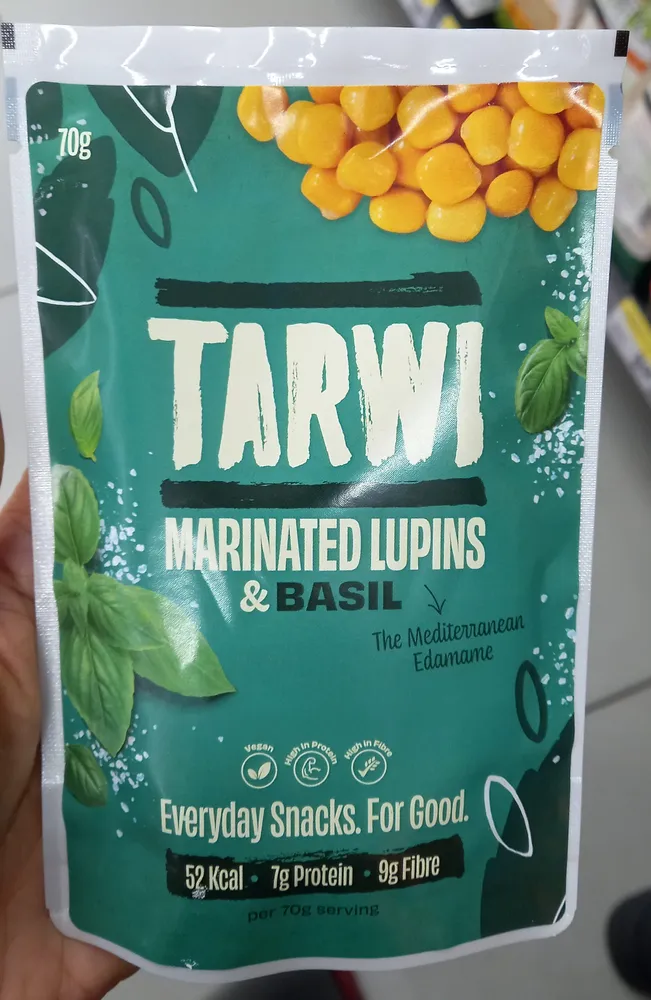 Marinated Lupins & Basil