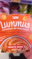 hummus tremoço e tomate