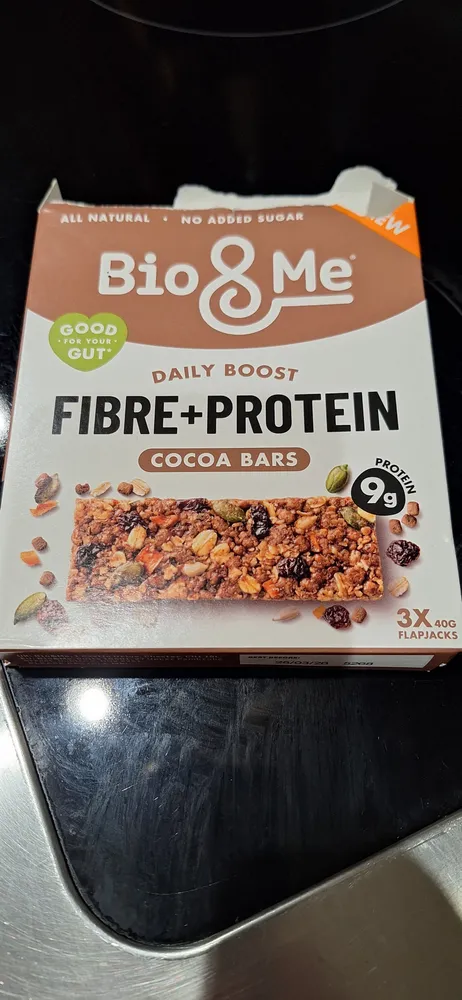 Daily boost fibre & protein cocoa bars