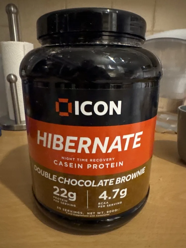Hibernate Night Time Recovery Casein Protein, Double Chocolate Brownie