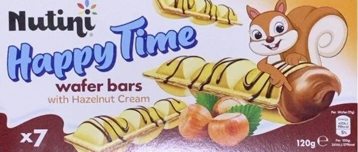 Happy Time wafer bars with Hazelnut Cream