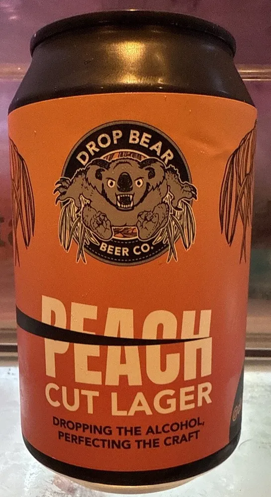 Drop Bear Beer - Peach Cut Lager 0.5%