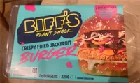 Crispy fried jackfruit burger