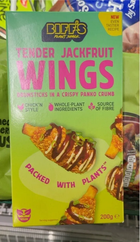 Tender jackfruit wings