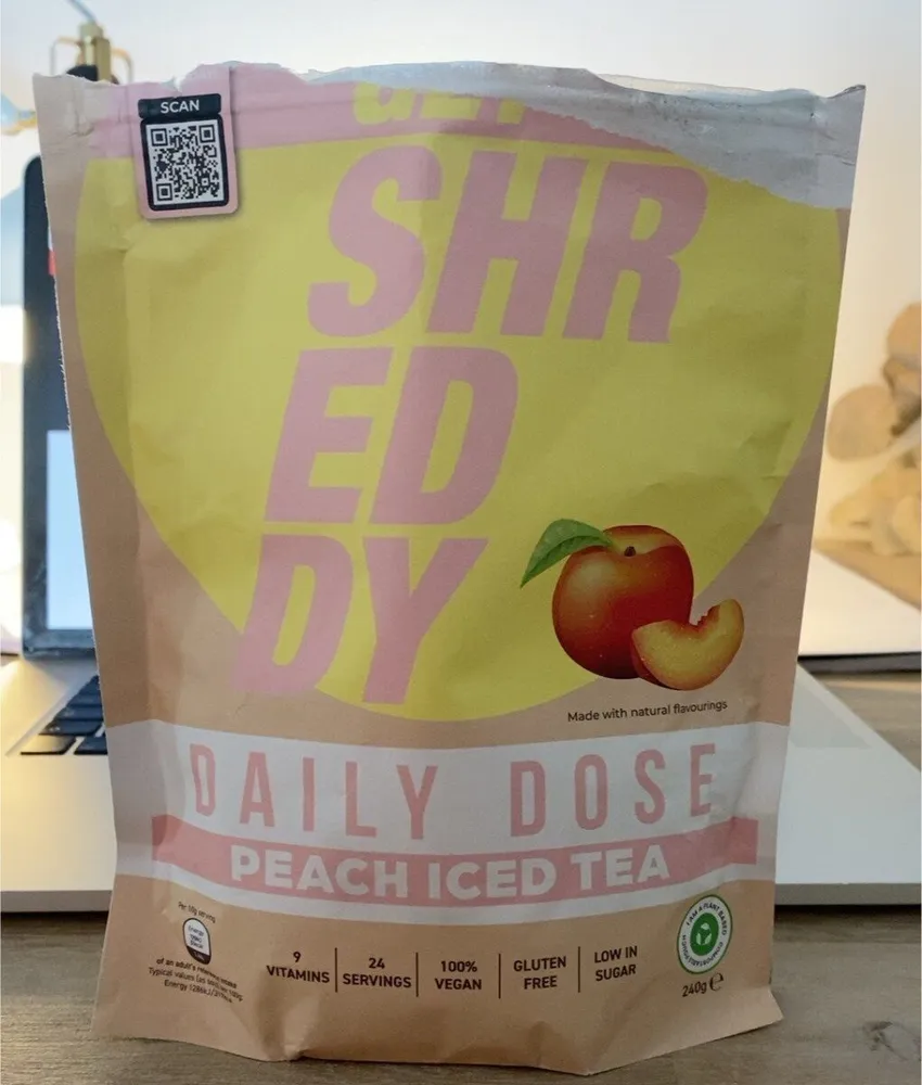 Daily dose peach iced tea