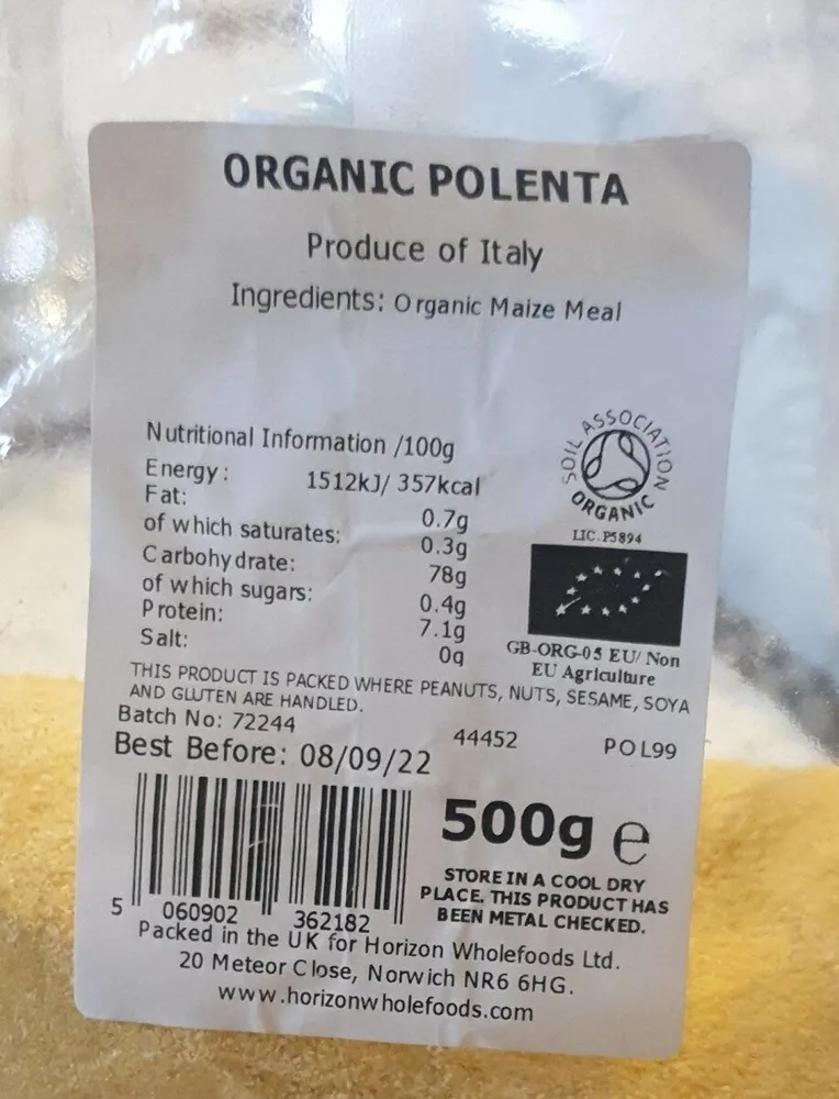 Organic Polenta