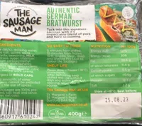 Authentic german bratwurst