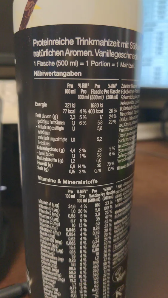 Black Edition Ready-to-Drink Vanilla