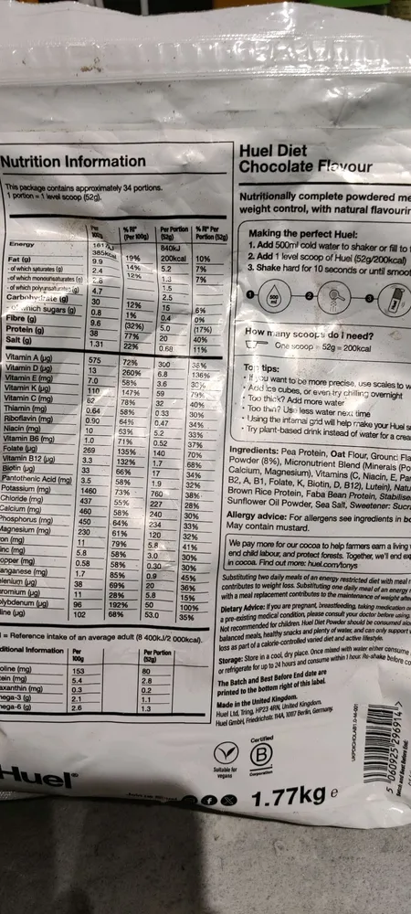 huel Diet Chocolate