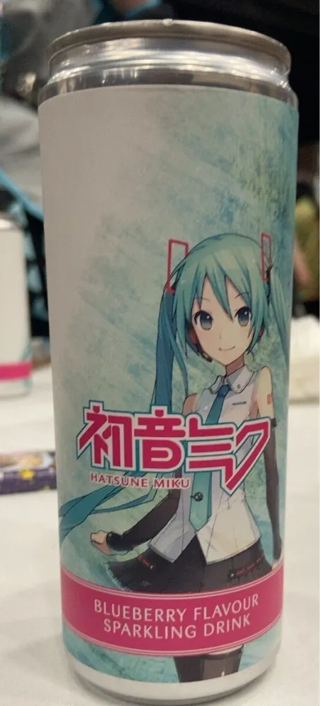 Bluberry flavour sparkling drink