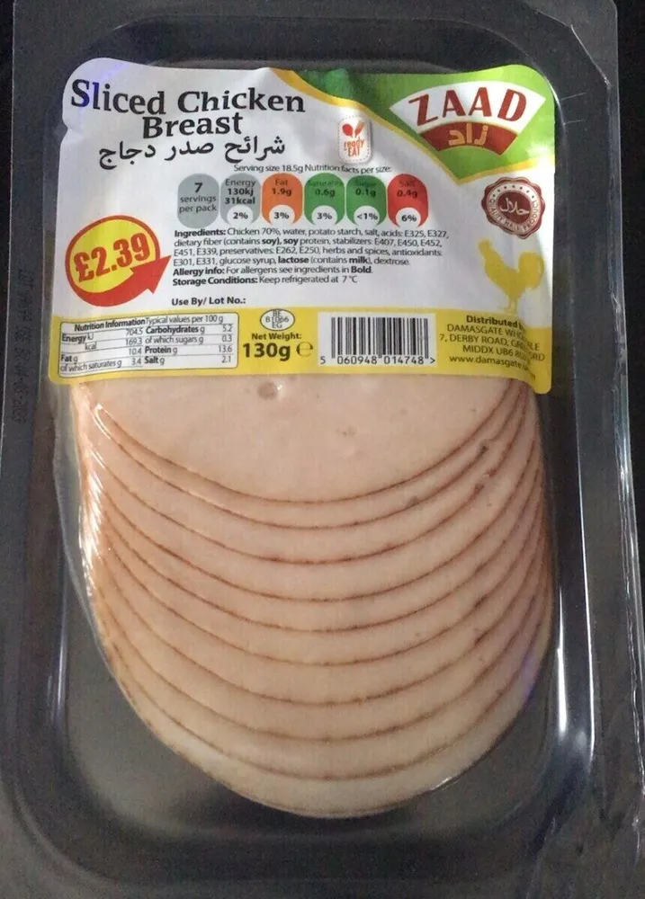 Sliced Chicken Breast