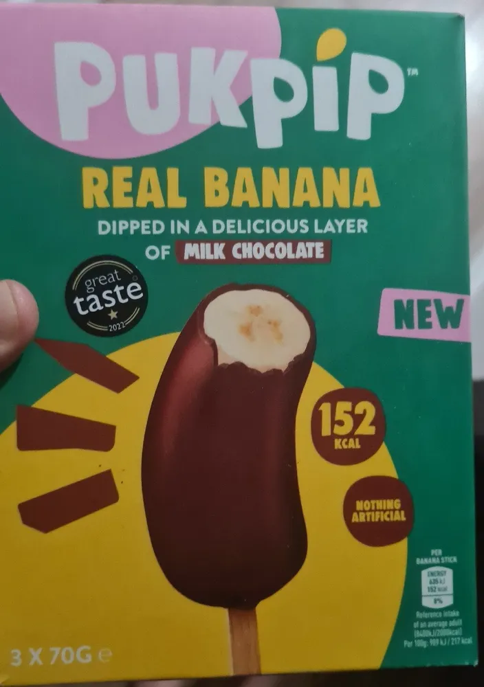 Real Banana Dipped In Chocolate
