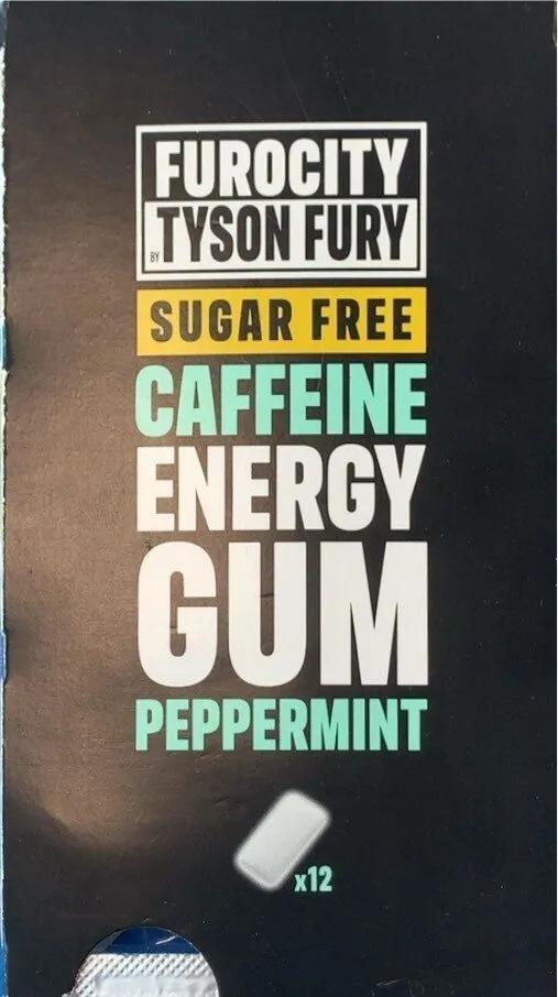 Sugar Free Caffine Energy Gum Peppermint