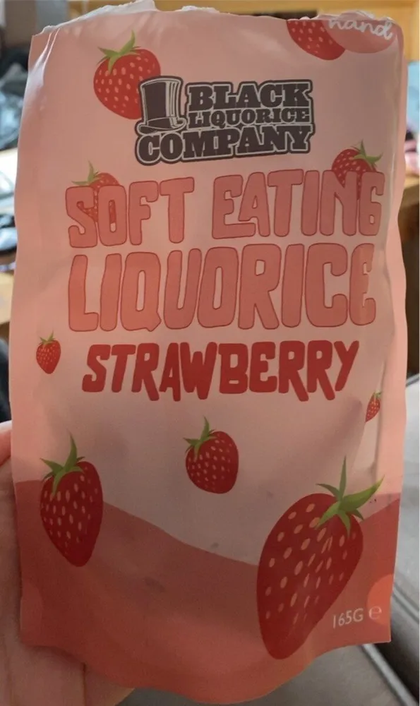 Soft eating liquorice strawberry