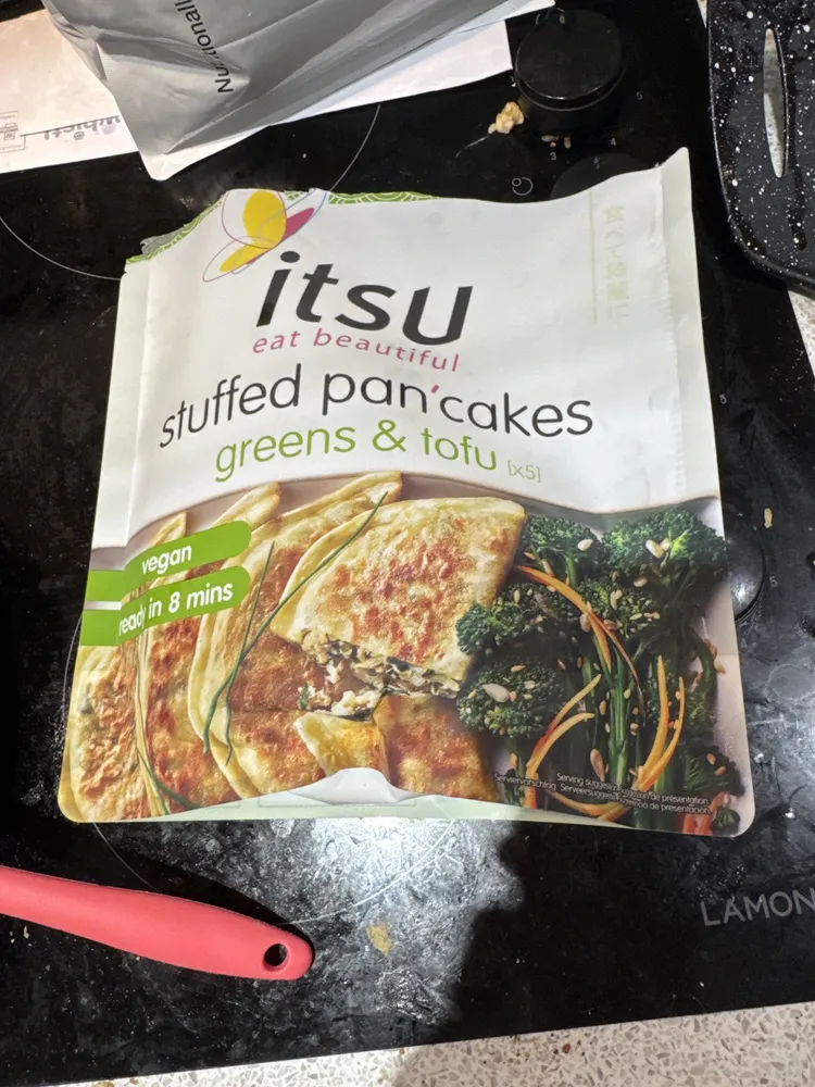 Greens And Tofu Stuffed Pancakes