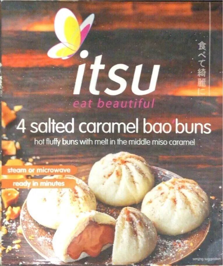 Salted caramel bao bun