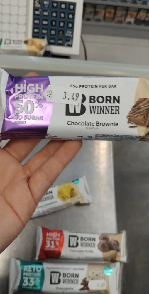 born winner protein bar chocolate browni