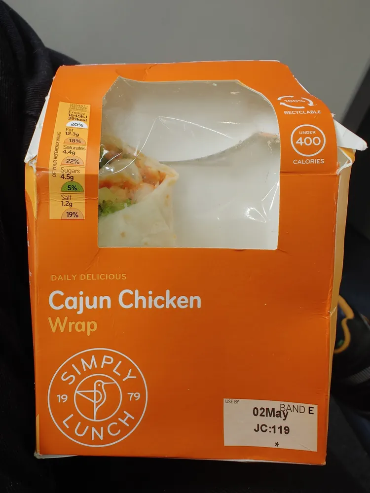 Cajun Chicken Wrap