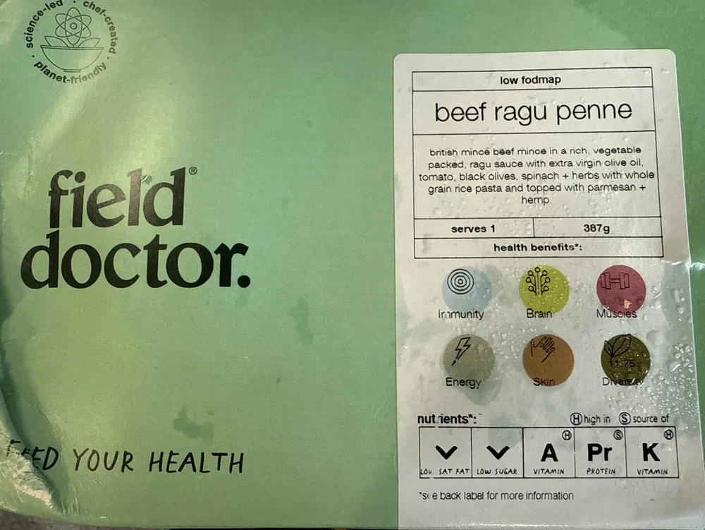 Field Doctor beef Ragu Penne