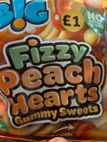 Fizzy Peach Hearts