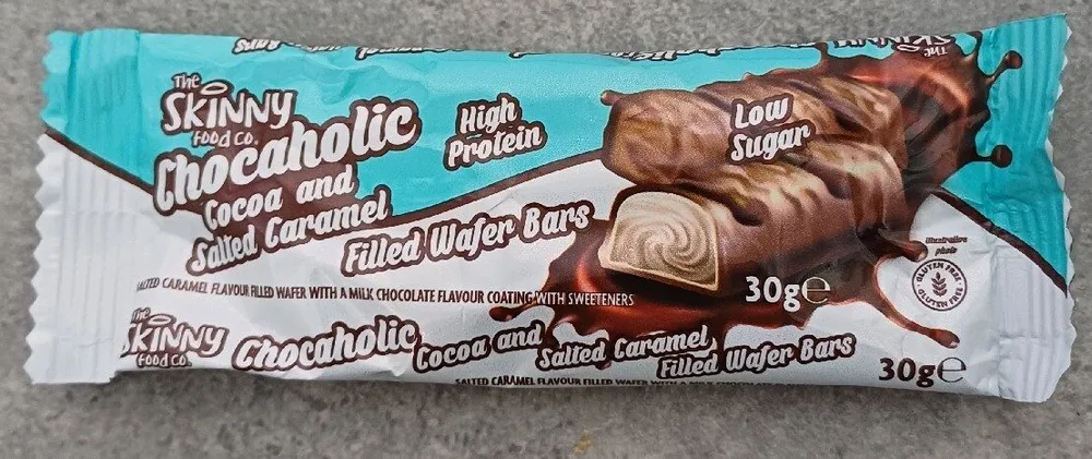 Chocaholic Cocoa And Salted Caramel Filled Wafer Bar