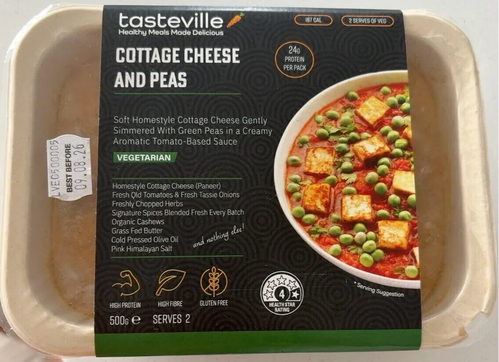 Cottage Cheese and Peas