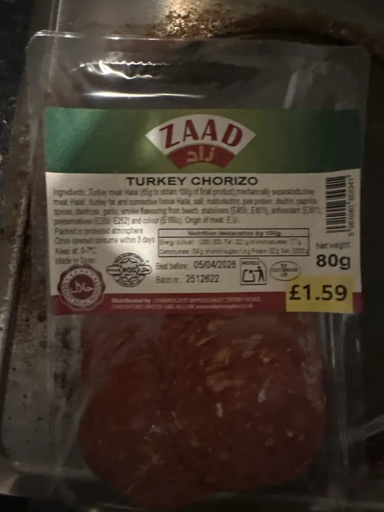 Turkey Chorizo