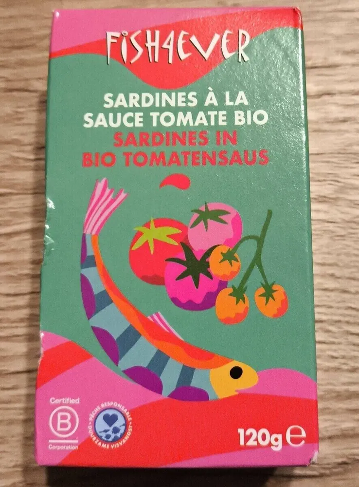 Sardines à la sauce tomate bio