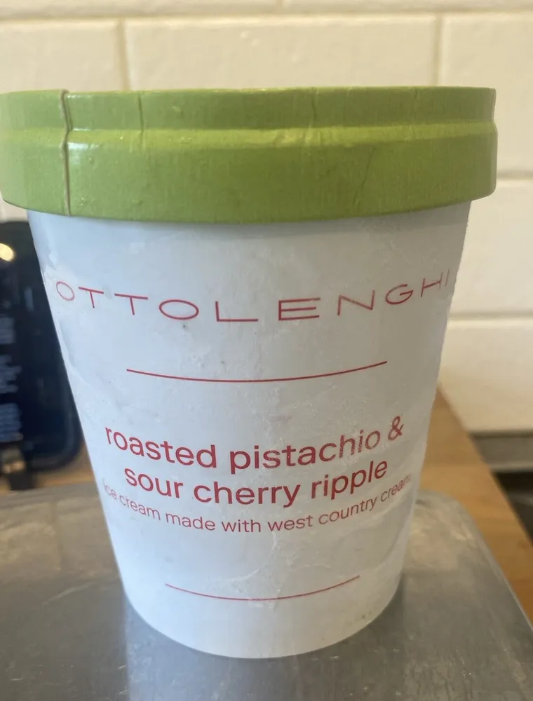 Pistachio And Cherry Ice Cream