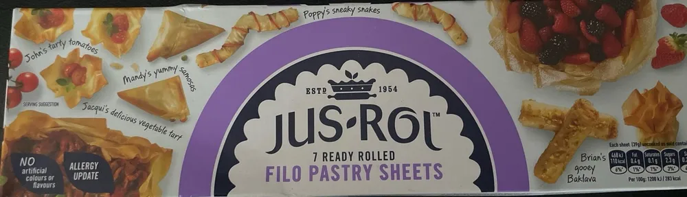 Filo Pastry Sheets