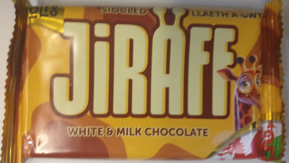 Jiraff White & Milk Chocolate / Siocled Llaeth & Gwyn