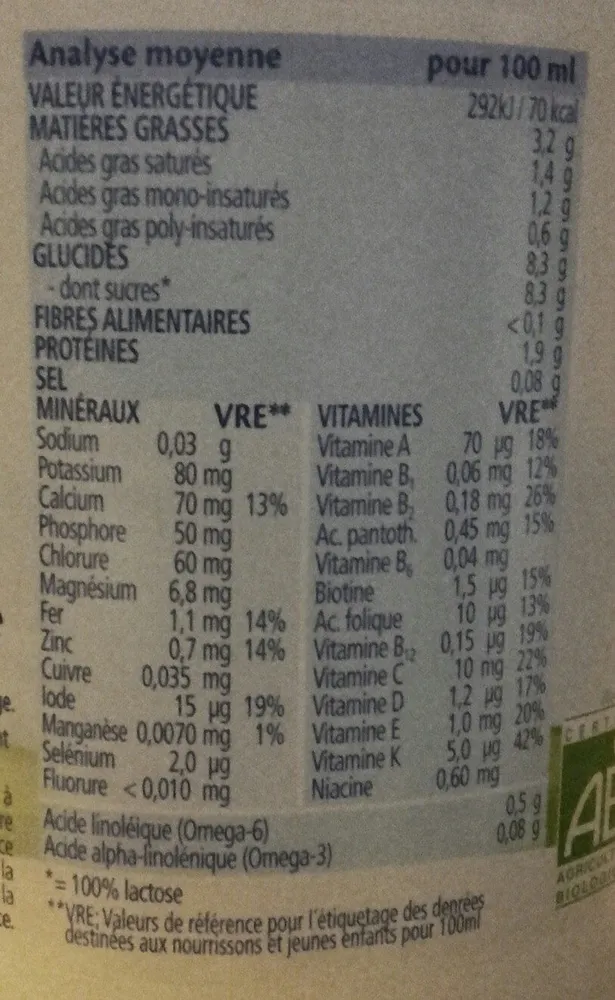 Lait de croissance Combiotic