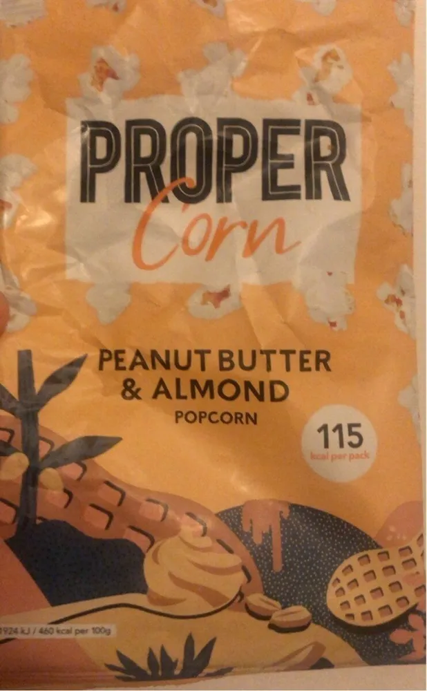 Proper corn peanut butter&almond  popcorn