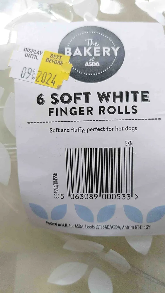 Soft White Finger Rolls